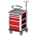 CARRELLO MULTIFUNZIONE COMPACT KART - portata 150kg - 61x66xh.97cm - rosso