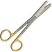 FORBICE RETTA / CURVA in tungsteno - punte smusse / acute / alterne - 14,5cm