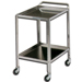 CARRELLO OSPEDALIERO PER MEDICAZIONE MEDIO in acciaio inox - 2 ripiani - 70x50xh.82cm