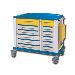 CARRELLO MULTIFUNZIONE FARMACIA GRANDE - 30 cassetti - serratura - 115x64xh.100cm