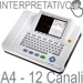 ELETTROCARDIOGRAFO ECG - 12 DERIVAZIONI - 12 canali - display a colori touch screen - interpretativo